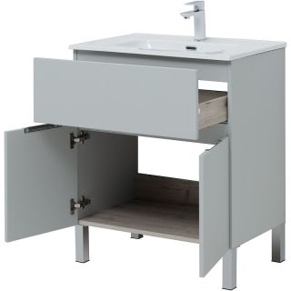 Тумба под раковину Aquanet Алвита New 303899 70 см серый